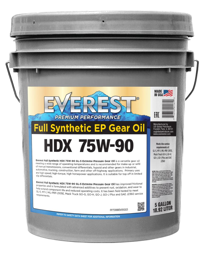 Everest 75W-90 Full Synthetic GL-5 GEAR OIL HITEC 340